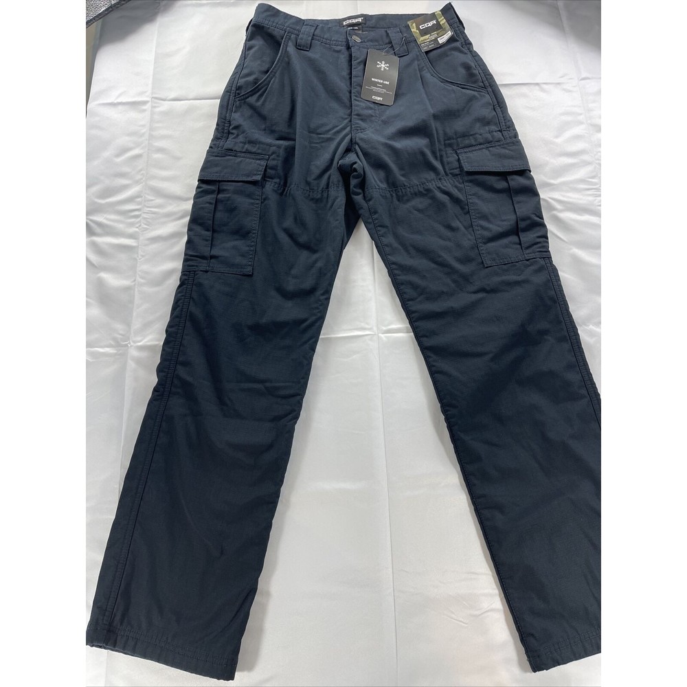 CQR Men's Winter Tactical Pant, Outdoor Fleece Lined Snow Ski Hiking Cargo Pants